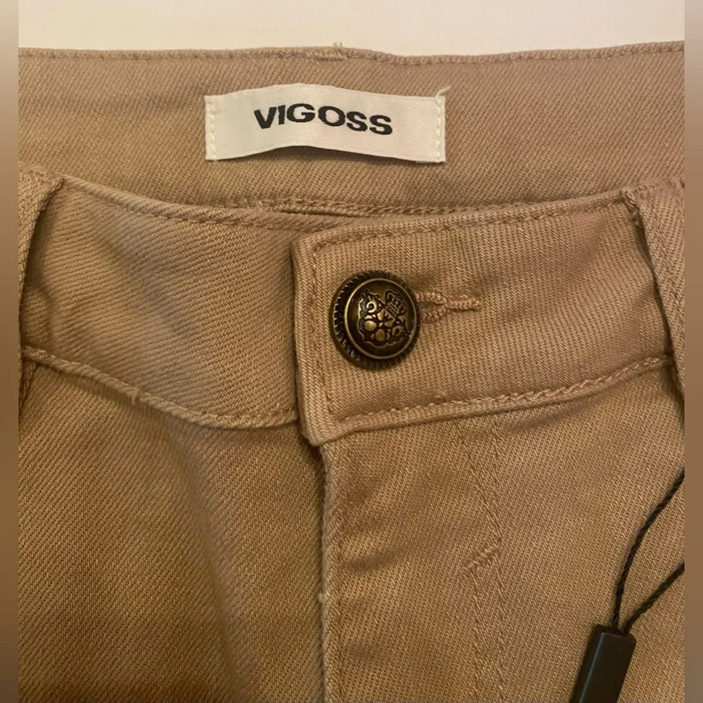 Vigoss Woman’s Military Cargo Jogger Pants Tan Size 10 / 30‎